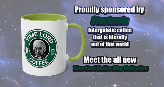 Brewing Across Time and Space: The Time Lord Coffee Mug Collection - Soapbox169 | Doctor Who Merchandise & Gifts | Whovian-themed T-Shirts, Mugs & Accessories