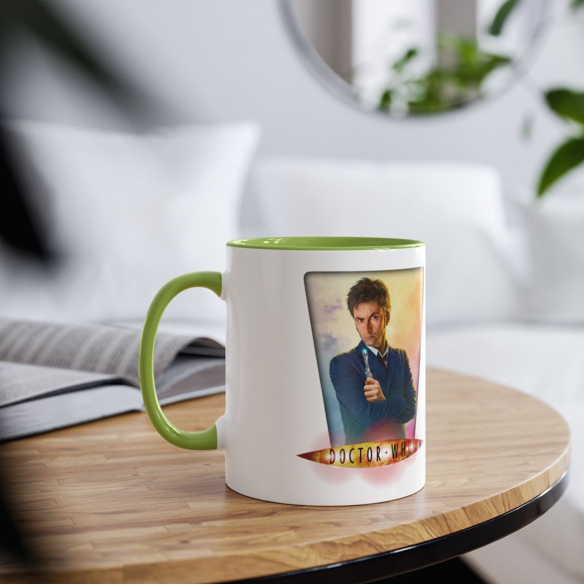 10th & 14th Doctor (David Tennant) and Doctor Who logo mug. - soapbox169 - A Little Gift Shop