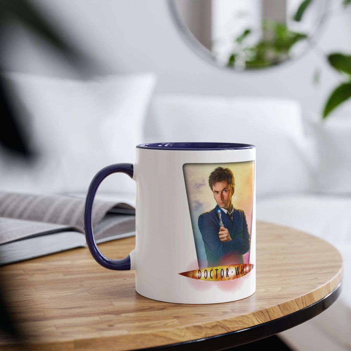 10th & 14th Doctor (David Tennant) and Doctor Who logo mug. - soapbox169 - A Little Gift Shop