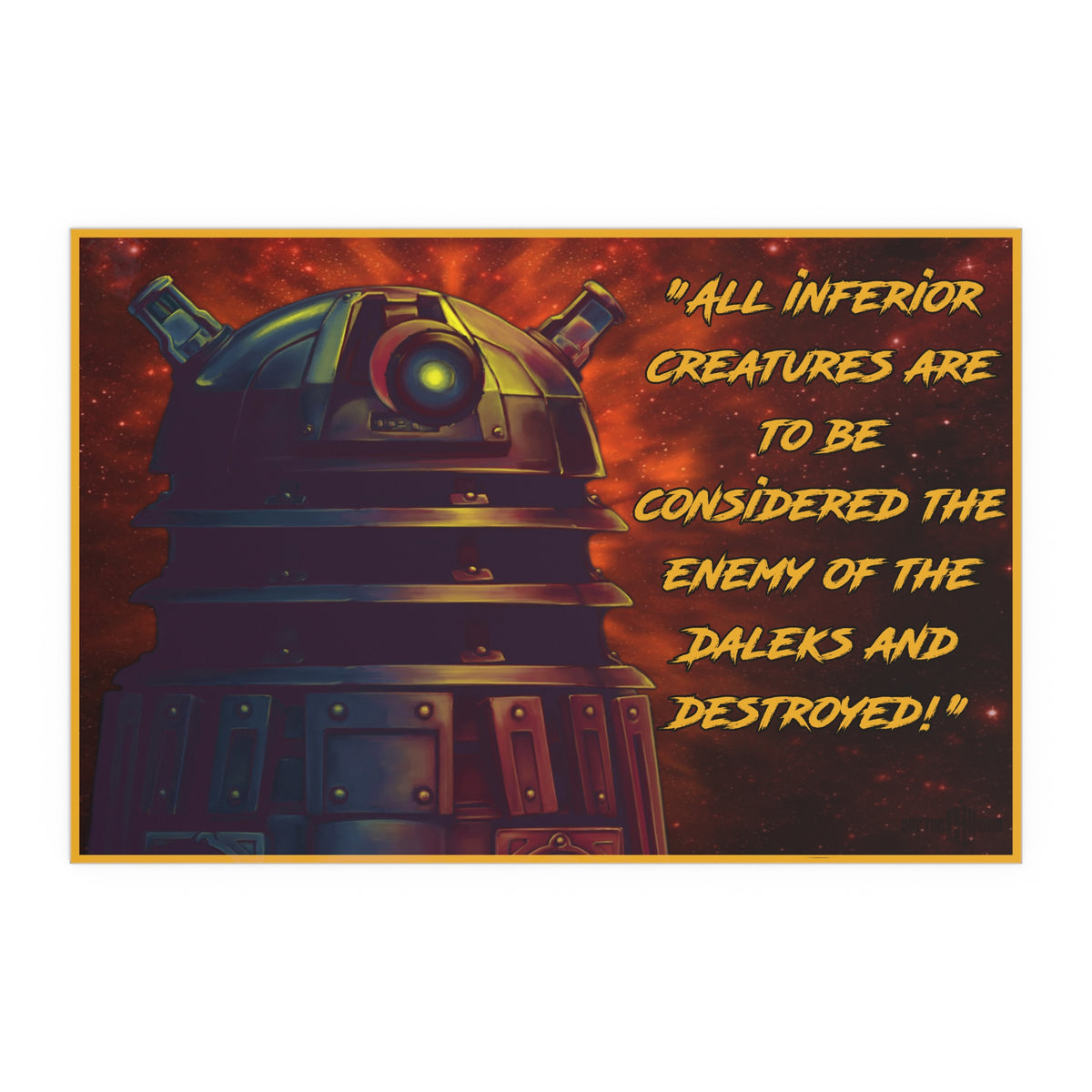 Doctor Who Dalek Motivational Skaro Poster