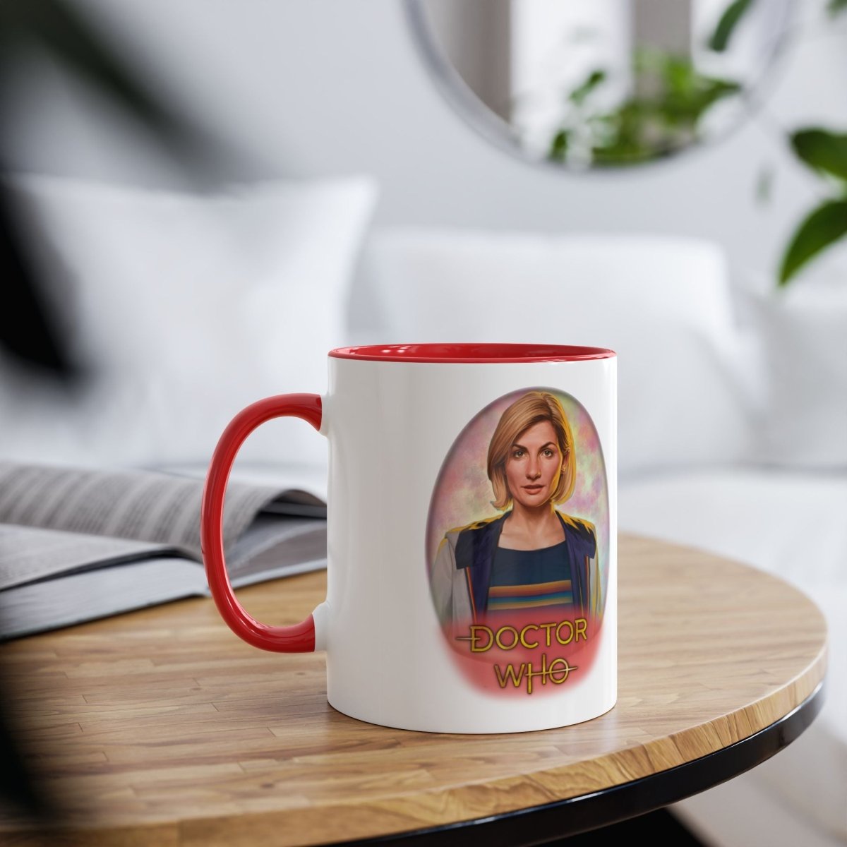 13th Doctor (Jodie Whittaker) and Doctor Who logo mug. - soapbox169 - A Little Gift Shop