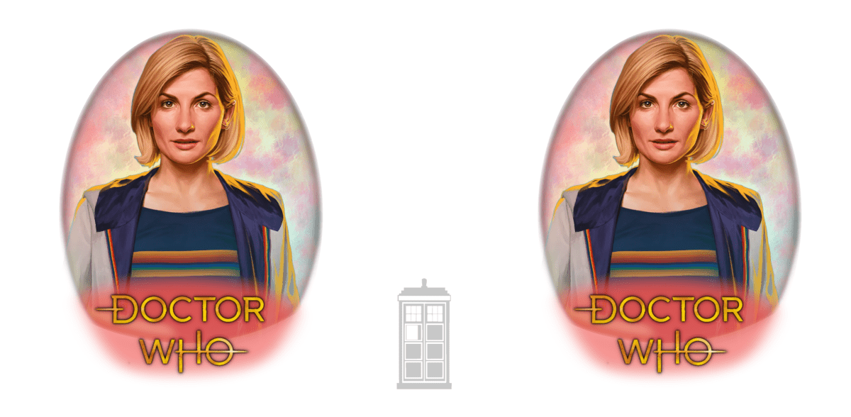 13th Doctor (Jodie Whittaker) and Doctor Who logo mug. - Mug