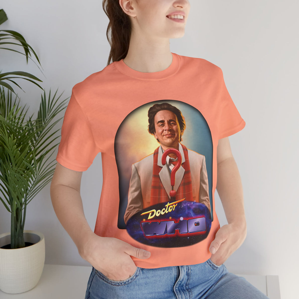 Doctor Who 7th Doctor Logo T-shirt — Sylvester McCoy