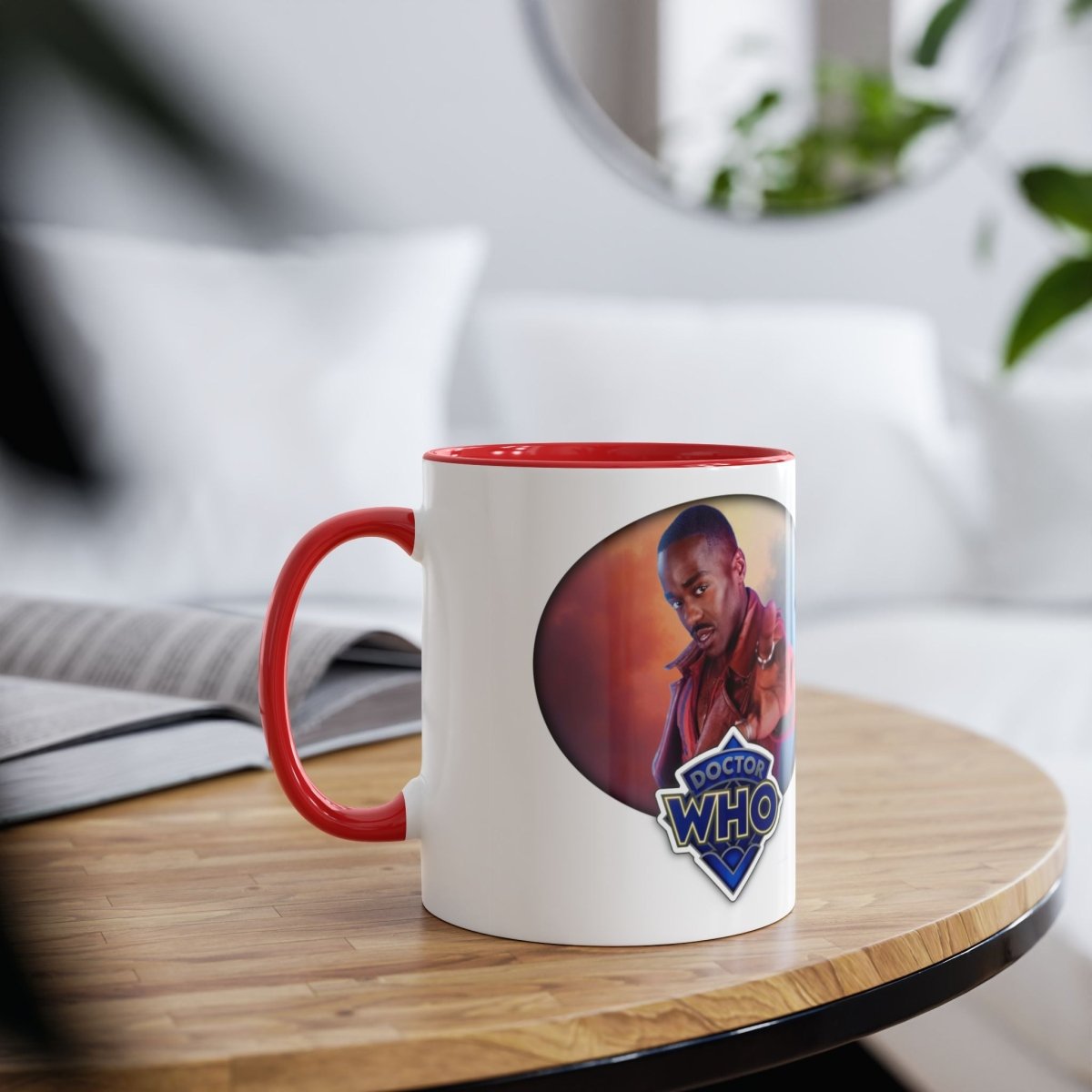 15th Doctor (Ncuti Gatwa) and Doctor Who logo mug. - soapbox169 - A Little Gift Shop