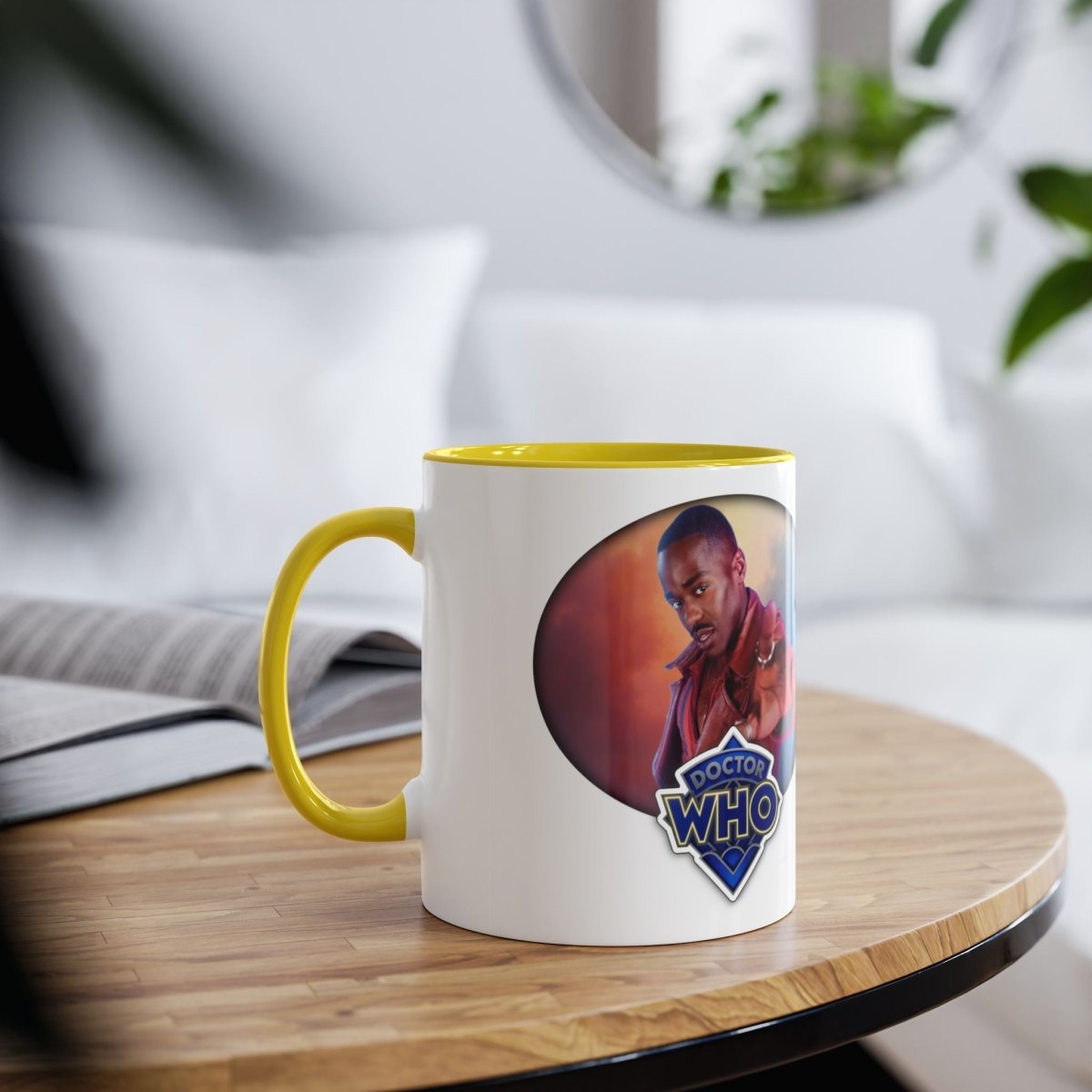 15th Doctor (Ncuti Gatwa) and Doctor Who logo mug. - soapbox169 - A Little Gift Shop