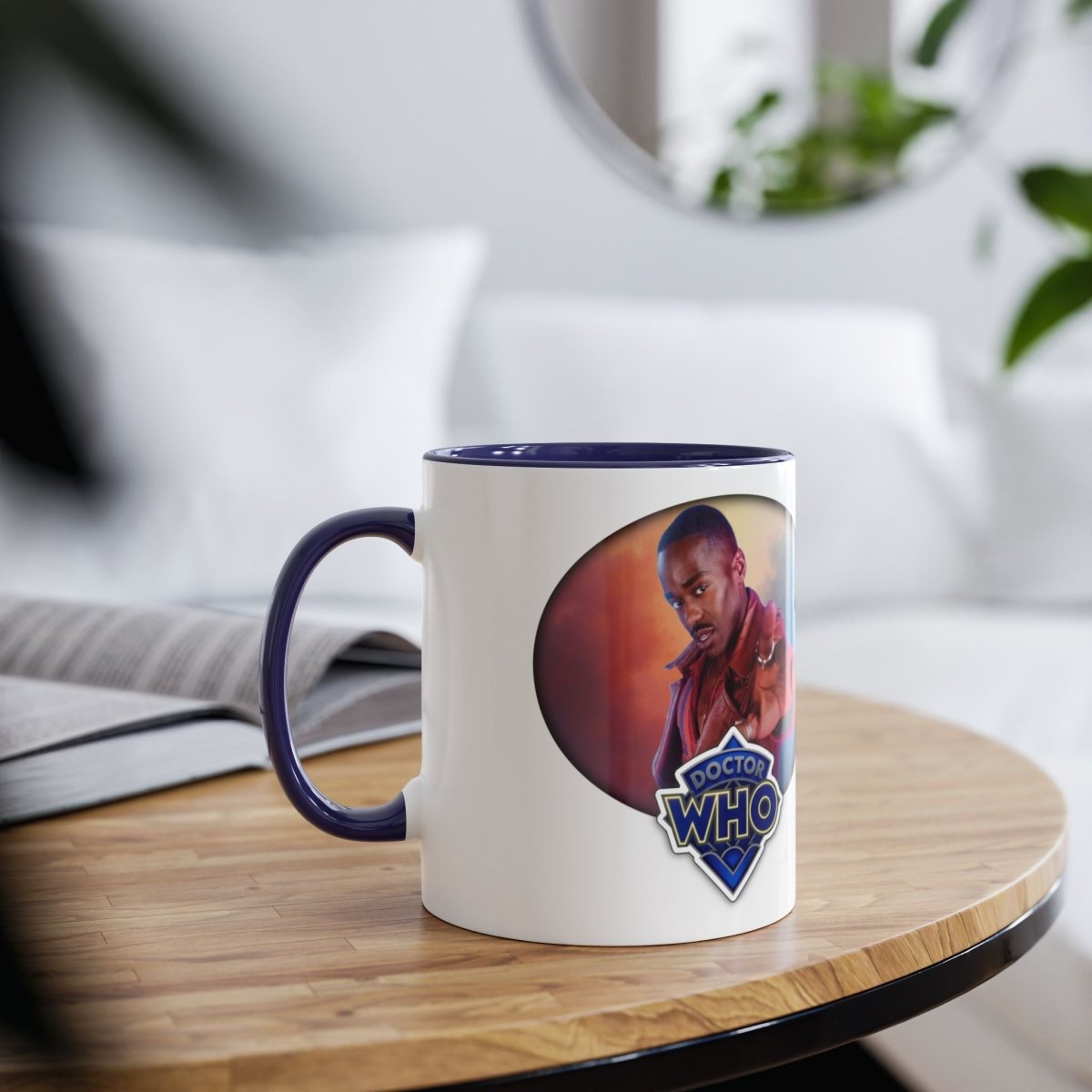 15th Doctor (Ncuti Gatwa) and Doctor Who logo mug. - soapbox169 - A Little Gift Shop