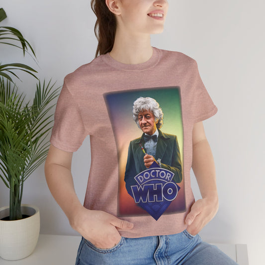 Doctor Who 3rd Doctor Logo T-shirt — Jon Pertwee