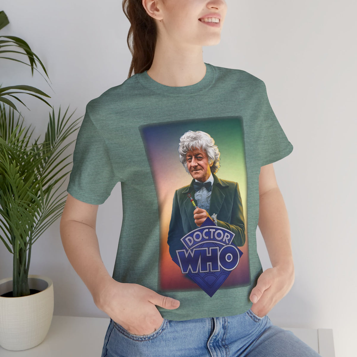 Doctor Who 3rd Doctor Logo T-shirt — Jon Pertwee