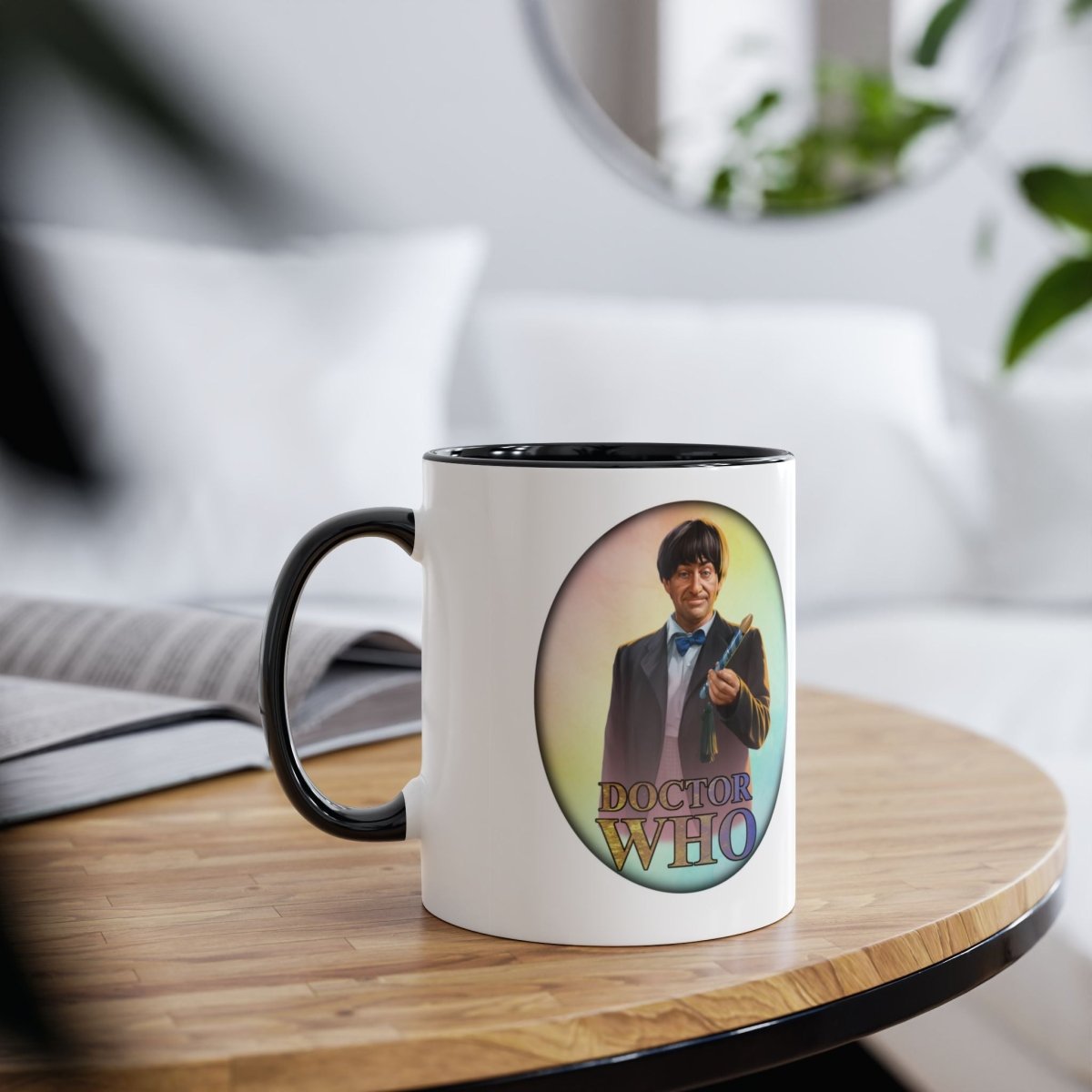 2nd Doctor (Patrick Troughton) and Doctor Who logo mug. - soapbox169 - A Little Gift Shop