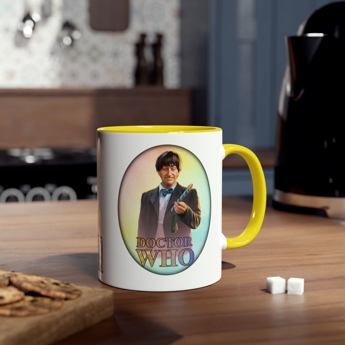 2nd Doctor (Patrick Troughton) and Doctor Who logo mug. - soapbox169 - A Little Gift Shop