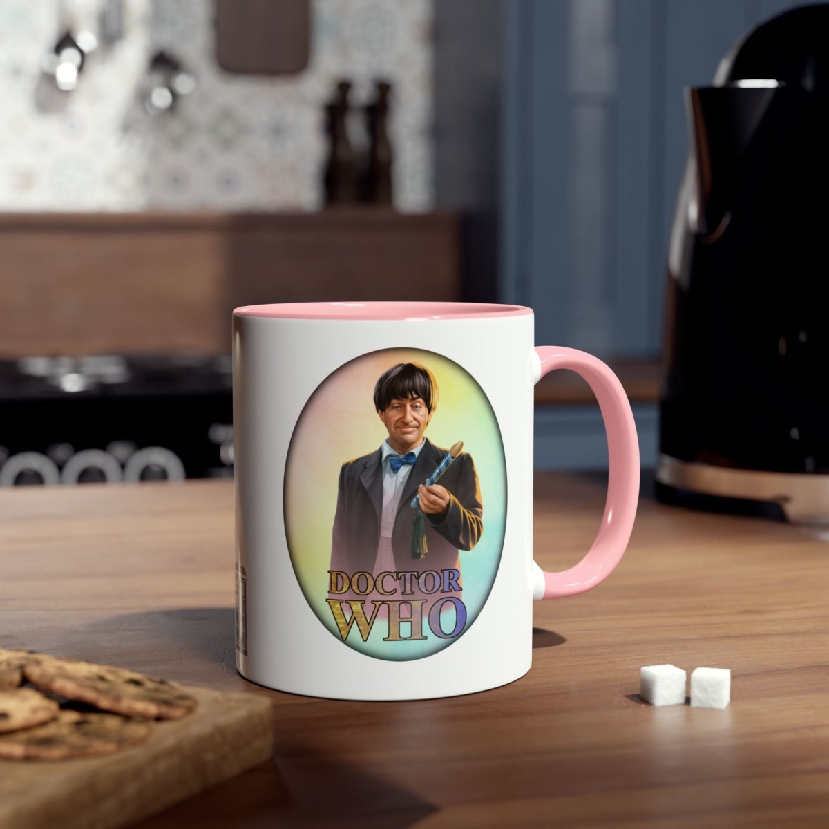 2nd Doctor (Patrick Troughton) and Doctor Who logo mug. - soapbox169 - A Little Gift Shop