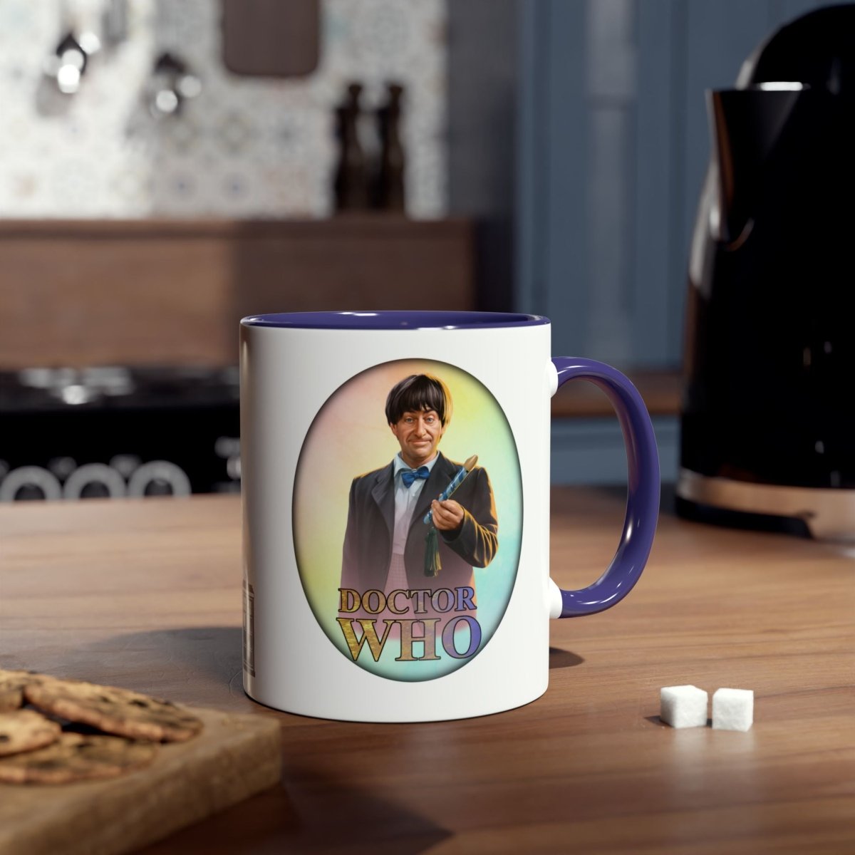 2nd Doctor (Patrick Troughton) and Doctor Who logo mug. - soapbox169 - A Little Gift Shop
