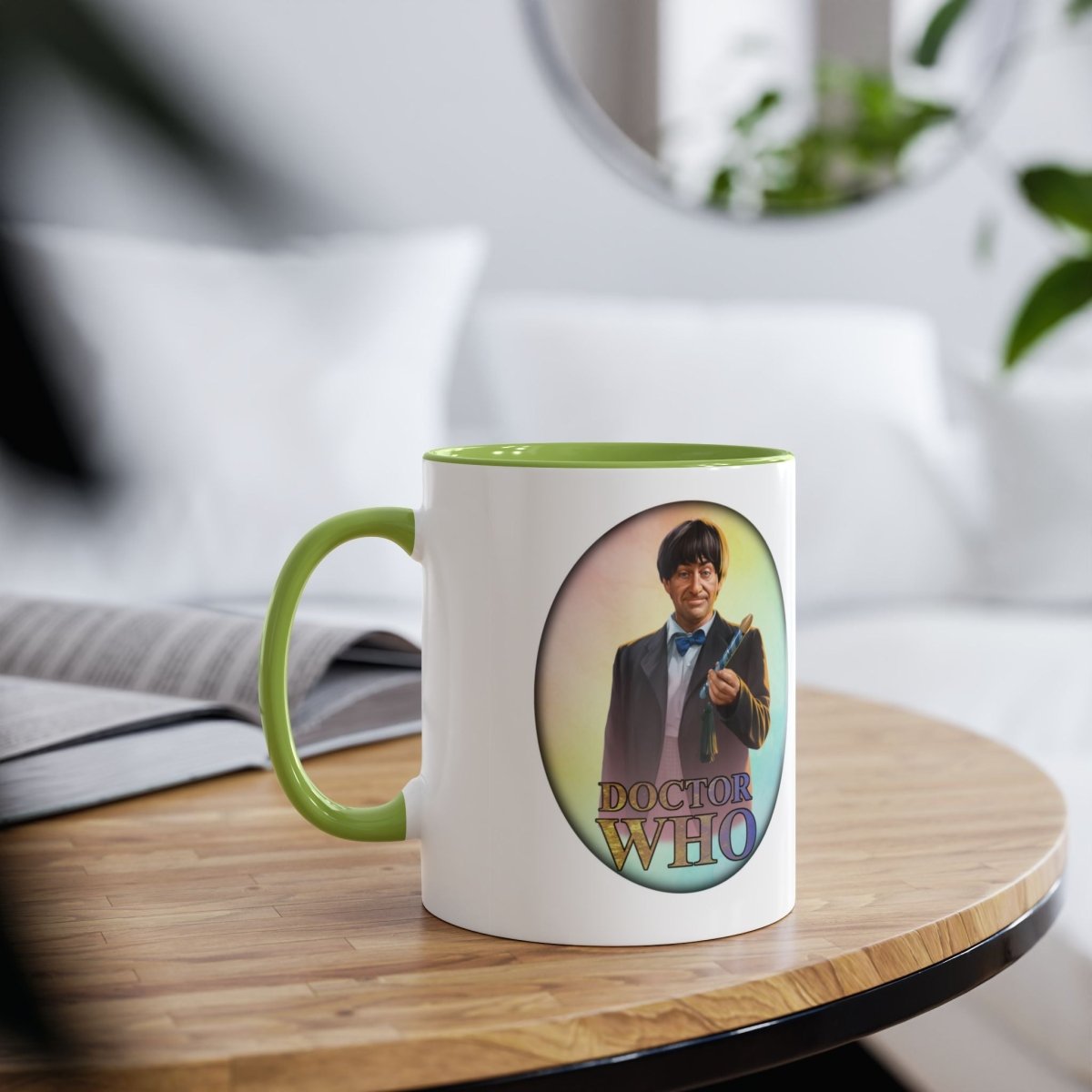2nd Doctor (Patrick Troughton) and Doctor Who logo mug. - soapbox169 - A Little Gift Shop