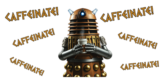 Doctor Who Dalek CAFFEINATE Mug No.3
