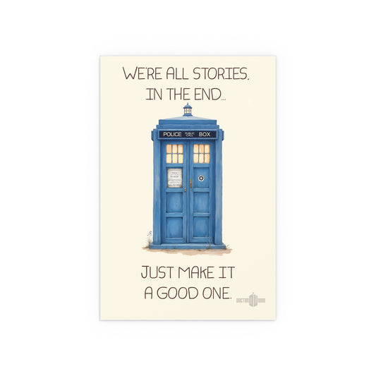 Doctor Who TARDIS Pastel Stories Poster