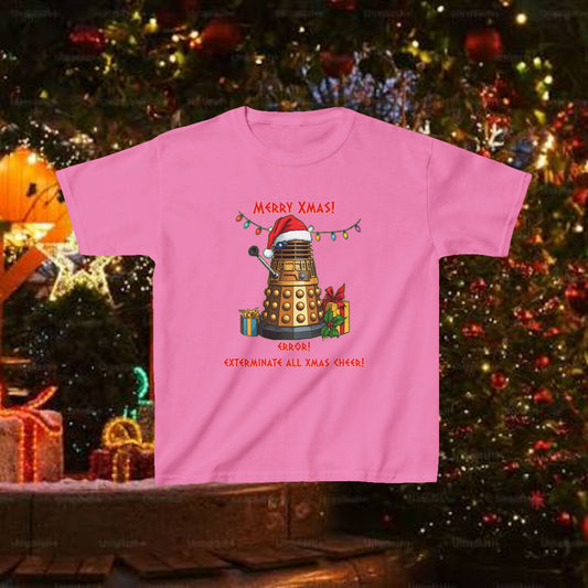Doctor Who Dalek Christmas Kids T-shirt — Very Confused