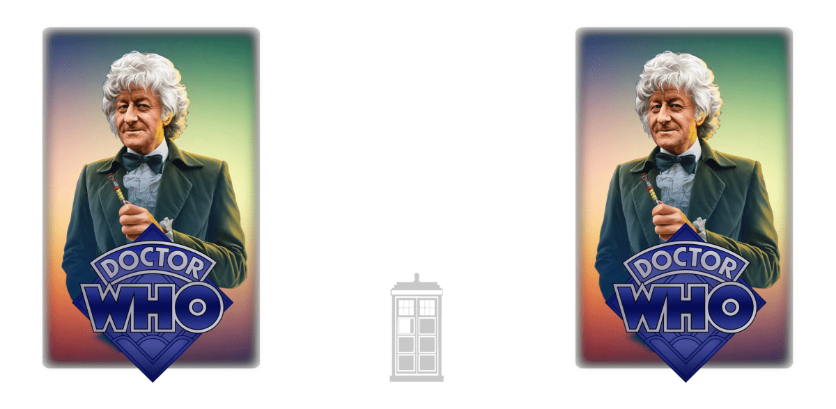 3rd Doctor (John Pertwee) and Doctor Who logo mug. - Mug