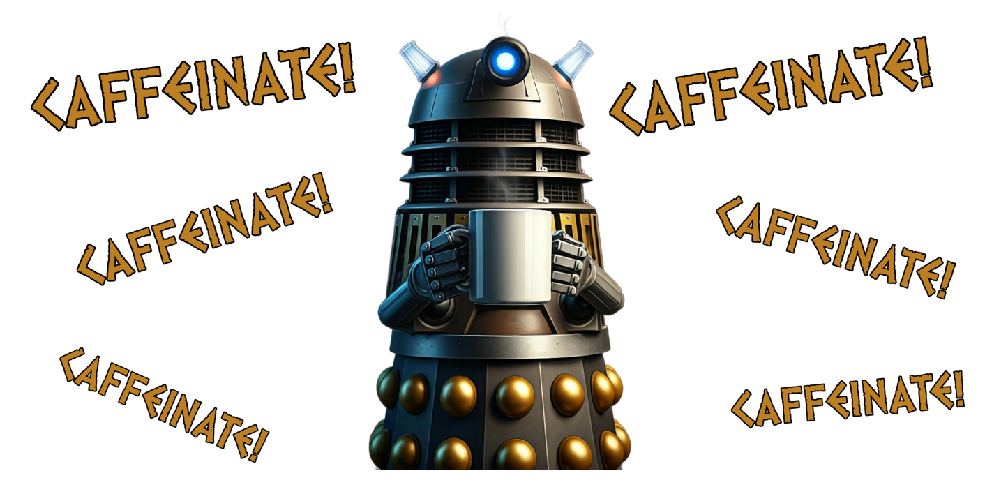 Doctor Who Dalek CAFFEINATE Mug No.5