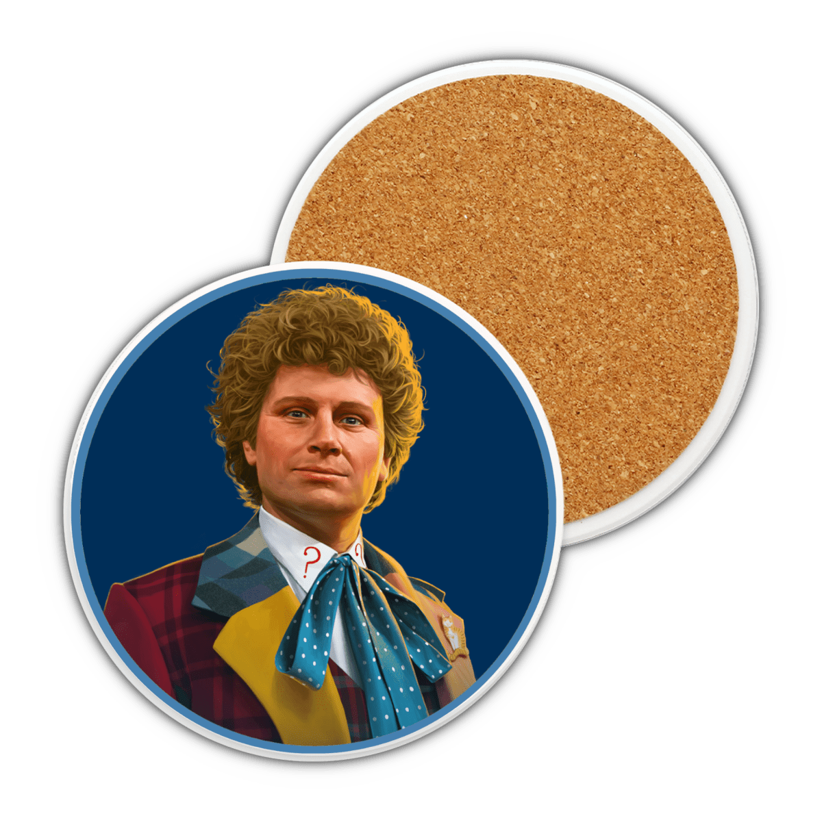6th Doctor Ceramic Coaster Collection - soapbox169 - A Little Gift Shop