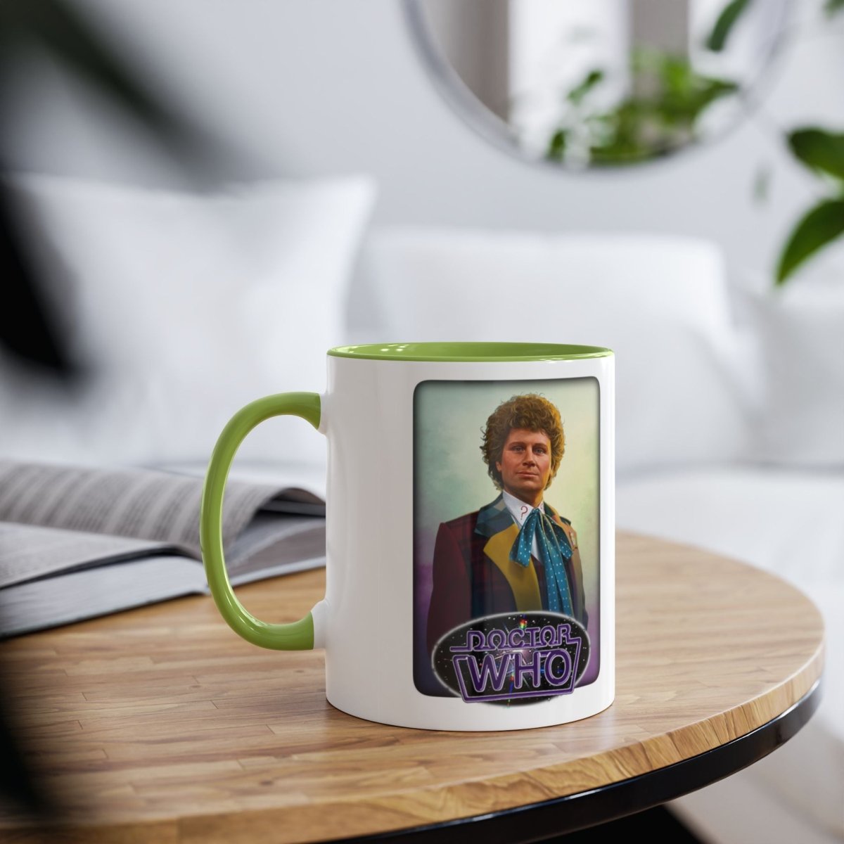 6th Doctor (Colin Baker) and Doctor Who logo mug. - soapbox169 - A Little Gift Shop