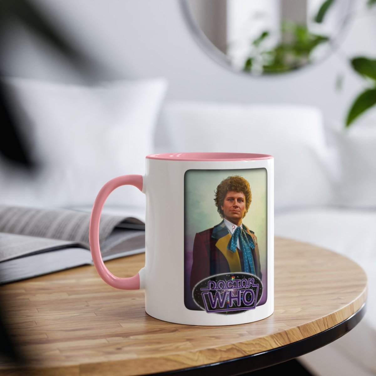6th Doctor (Colin Baker) and Doctor Who logo mug. - soapbox169 - A Little Gift Shop
