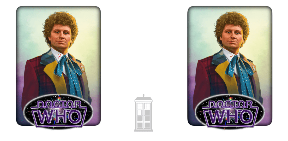 6th Doctor (Colin Baker) and Doctor Who logo mug. - Mug
