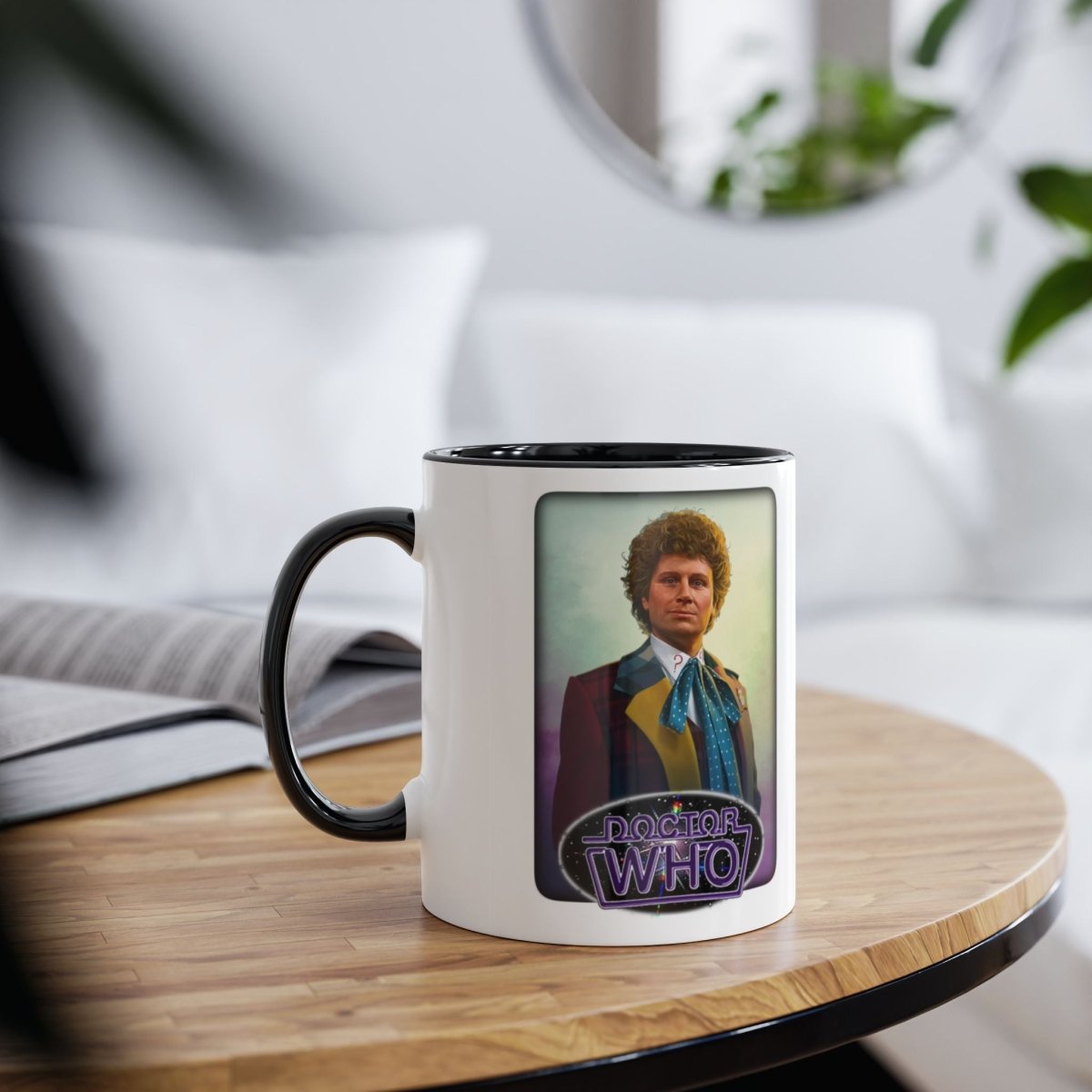 6th Doctor (Colin Baker) and Doctor Who logo mug. - soapbox169 - A Little Gift Shop