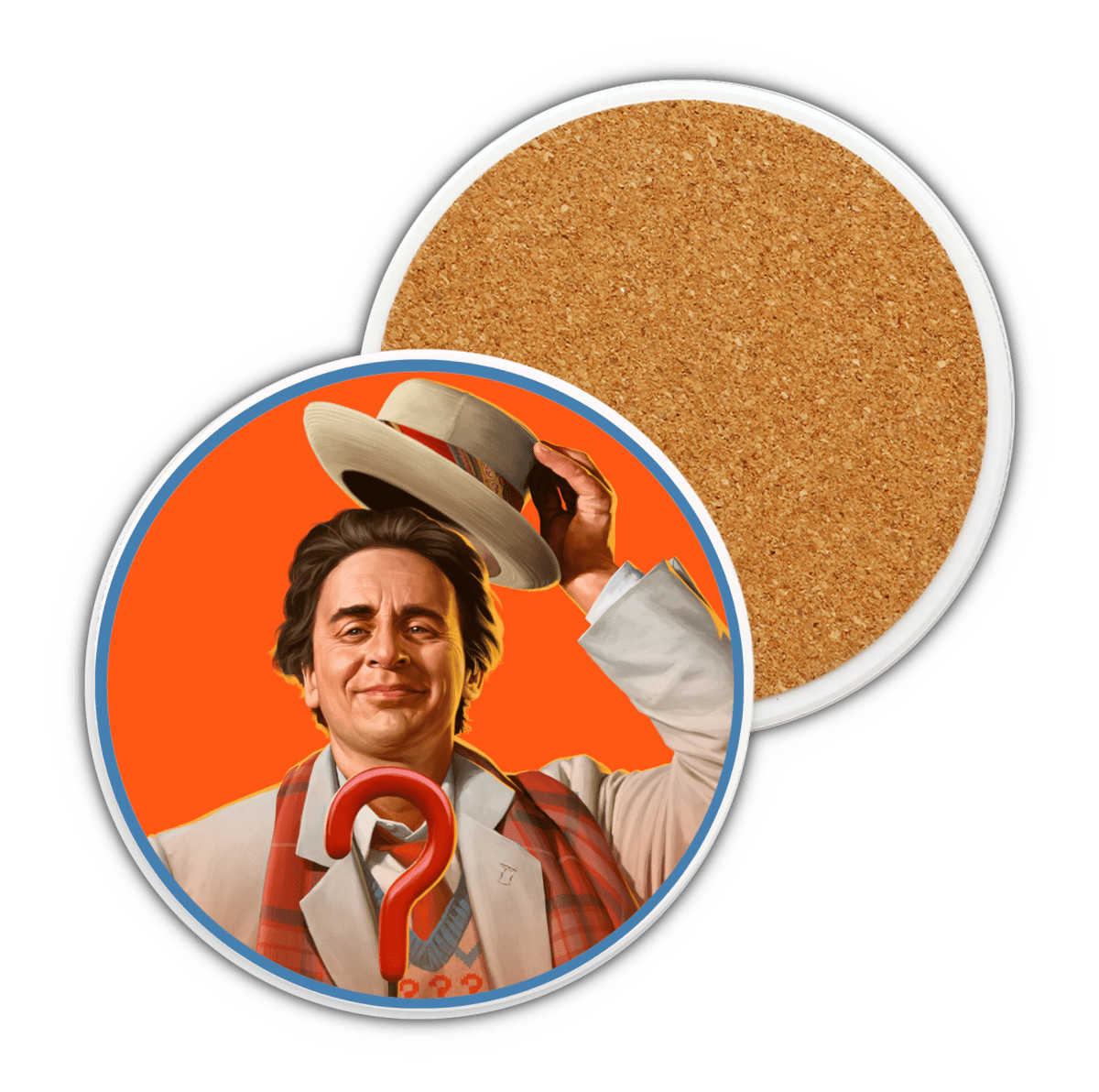 7th Doctor Ceramic Coaster Collection - soapbox169 - A Little Gift Shop