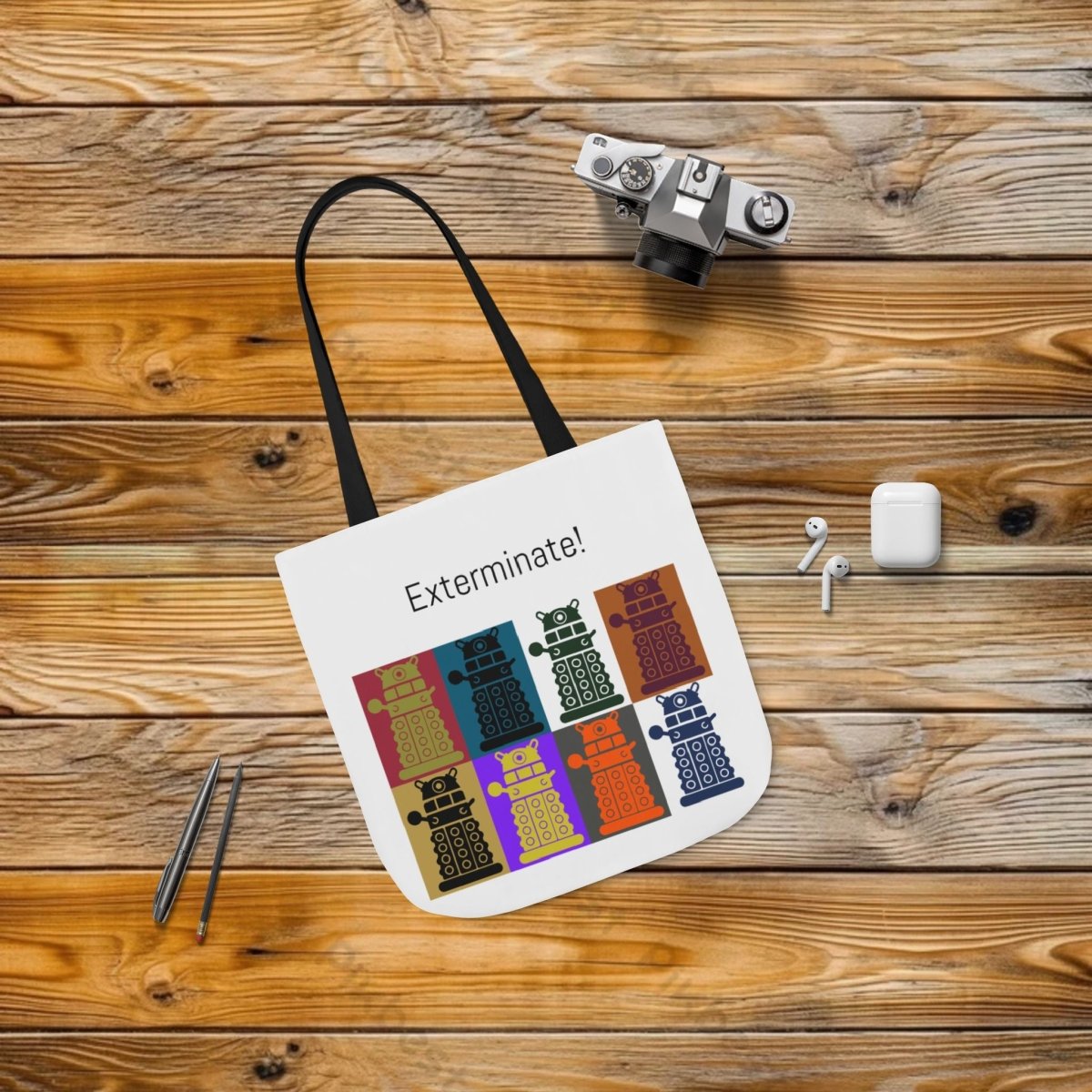 8 Daleks Warhol style Tote Bag - Accessories