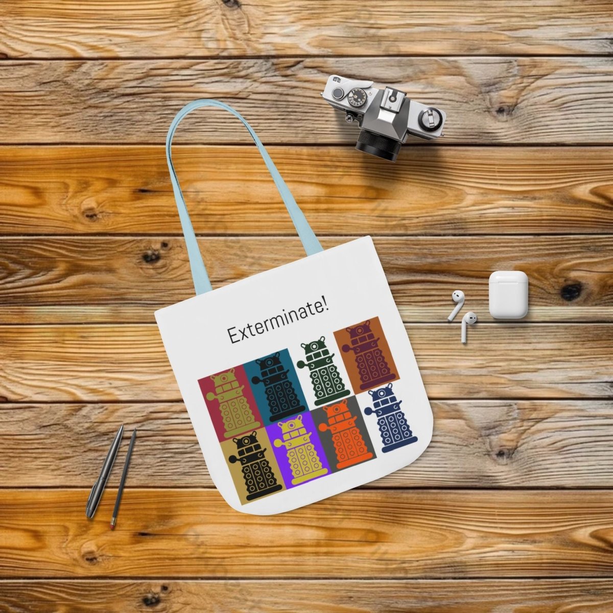 8 Daleks Warhol style Tote Bag - Accessories