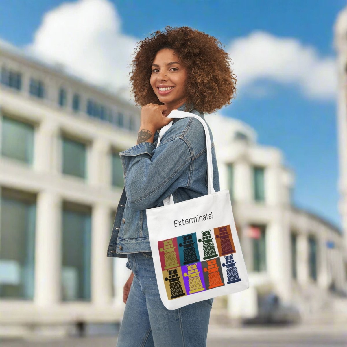 8 Daleks Warhol style Tote Bag - Accessories