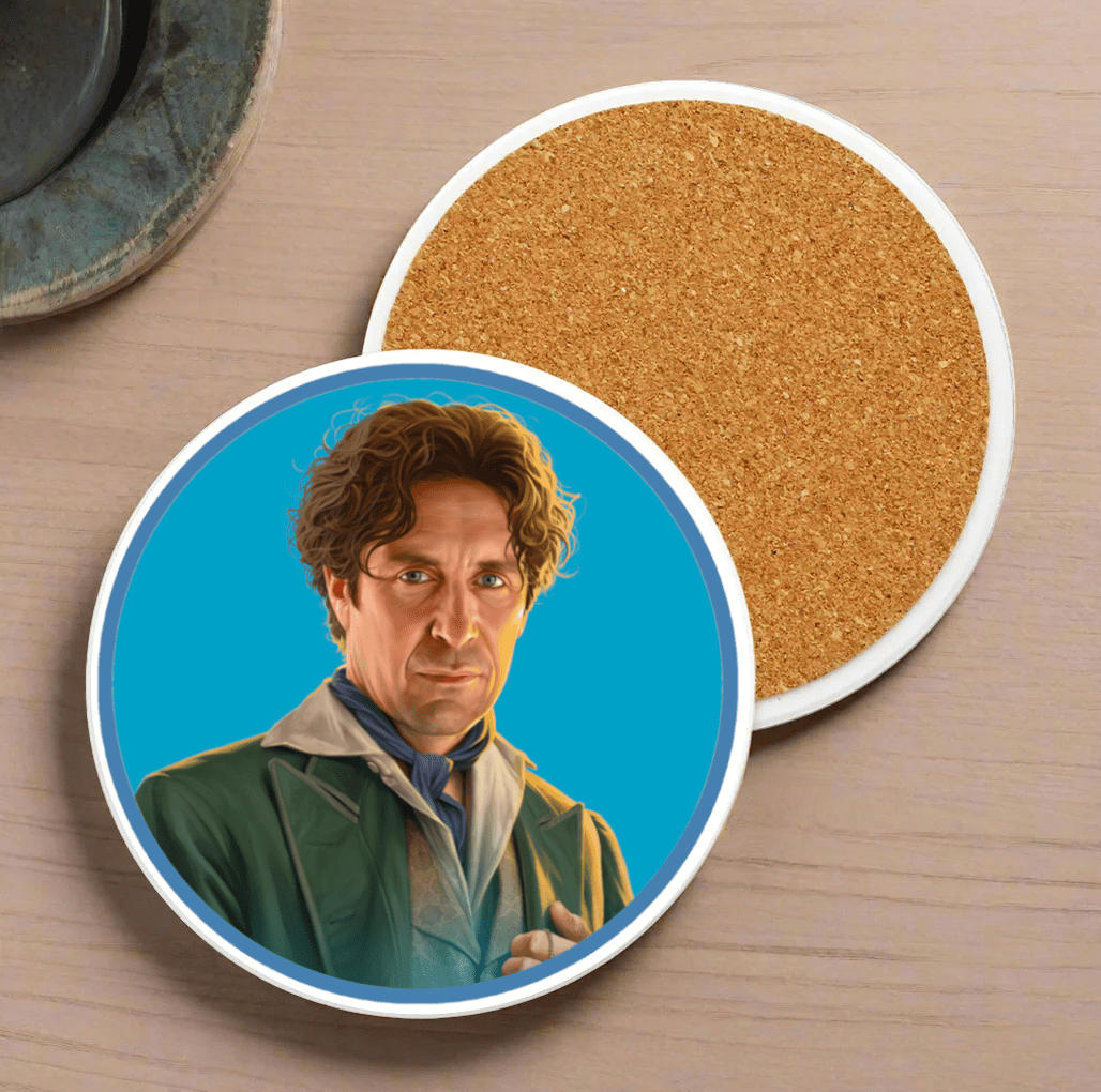 8th Doctor Ceramic Coaster Collection - soapbox169 - A Little Gift Shop