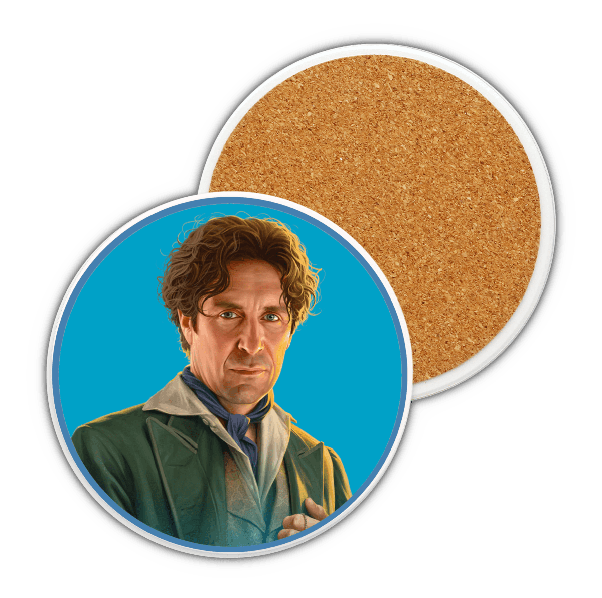 8th Doctor Ceramic Coaster Collection - soapbox169 - A Little Gift Shop