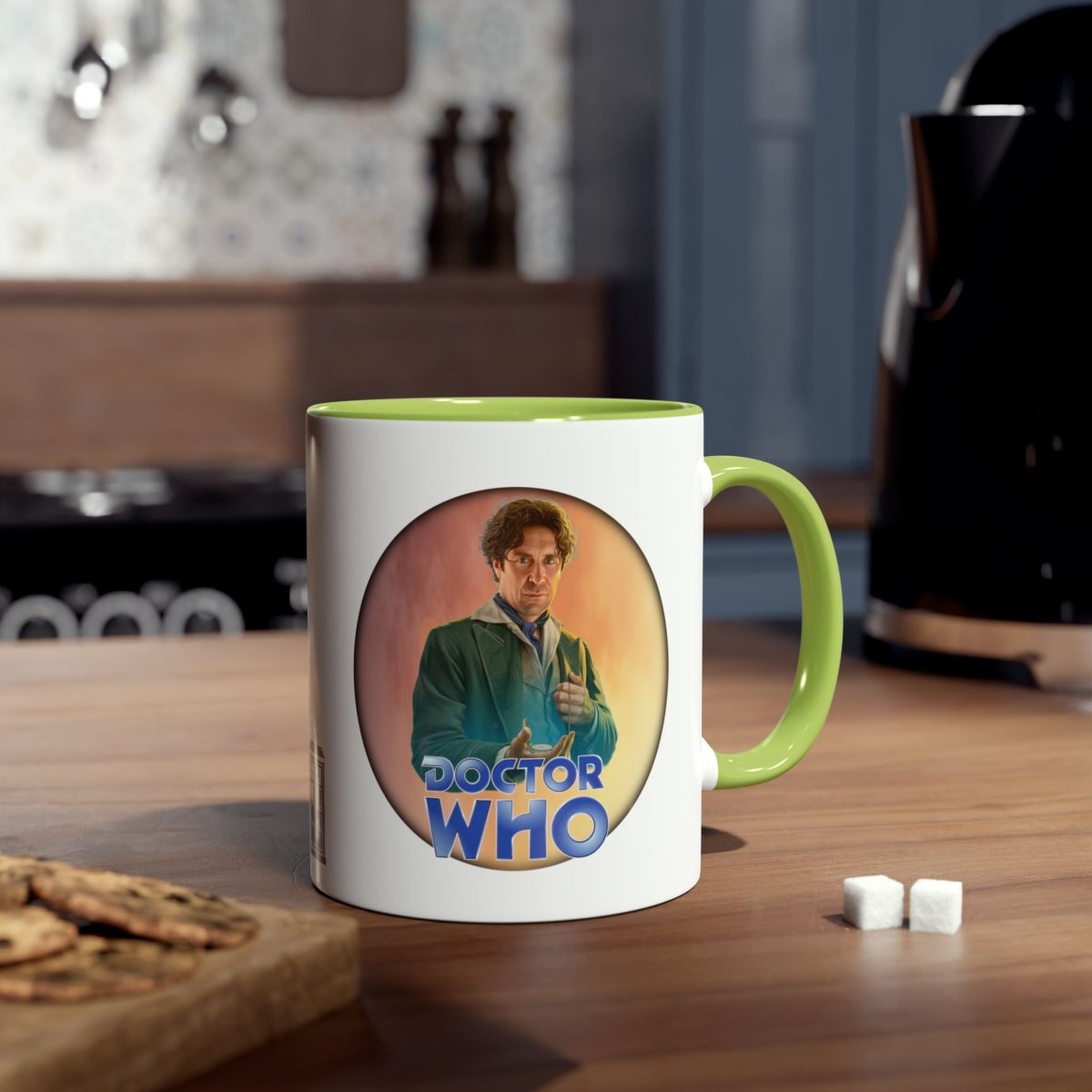 8th Doctor (Paul McGann) and Doctor Who logo mug - soapbox169 - A Little Gift Shop