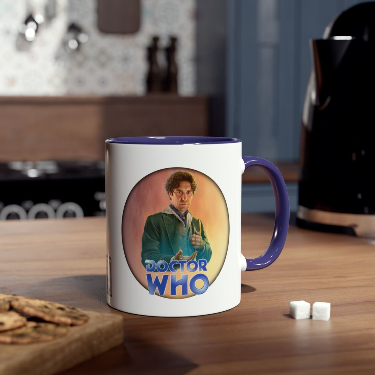 8th Doctor (Paul McGann) and Doctor Who logo mug - soapbox169 - A Little Gift Shop