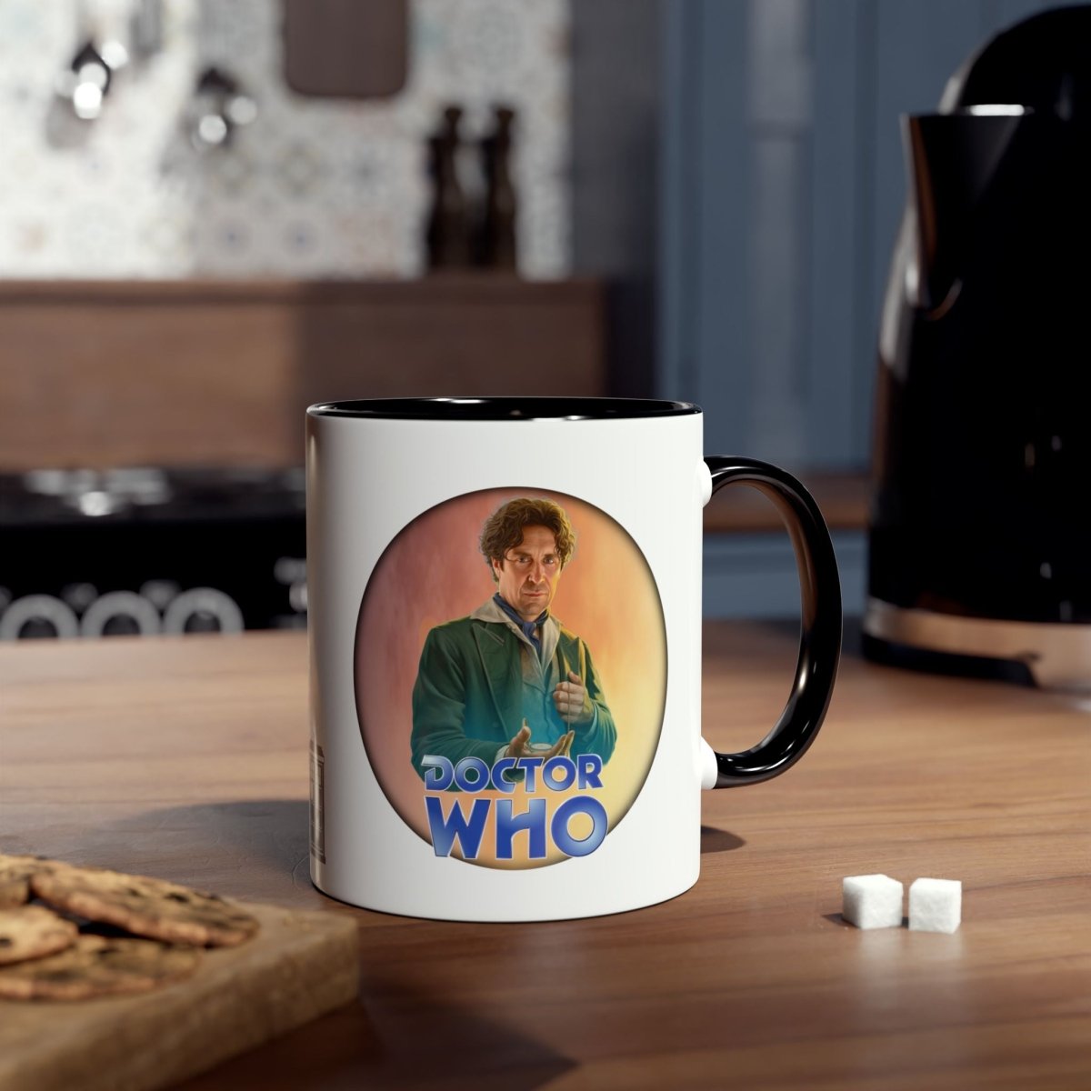 8th Doctor (Paul McGann) and Doctor Who logo mug - soapbox169 - A Little Gift Shop