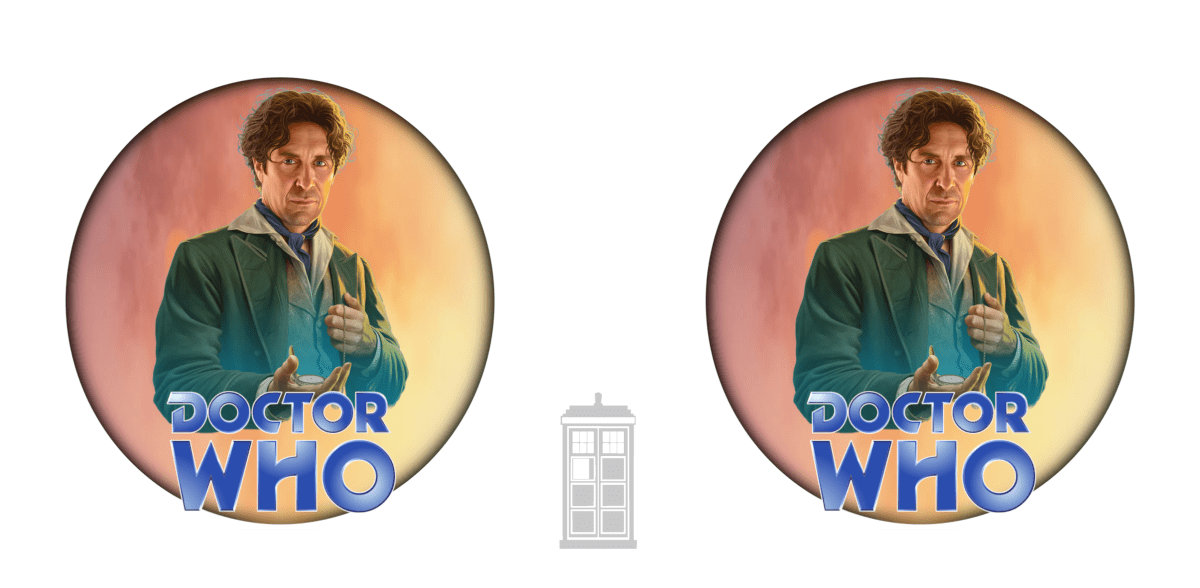 8th Doctor (Paul McGann) and Doctor Who logo mug - Mug