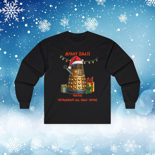 Doctor Who - Very Confused Xmas Dalek Long Sleeve T-shirt