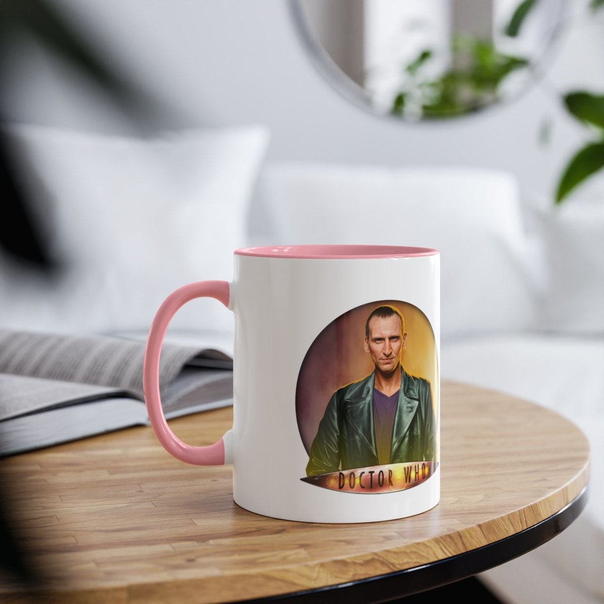 9th Doctor (Christopher Eccleston) and Doctor Who logo mug. - soapbox169 - A Little Gift Shop