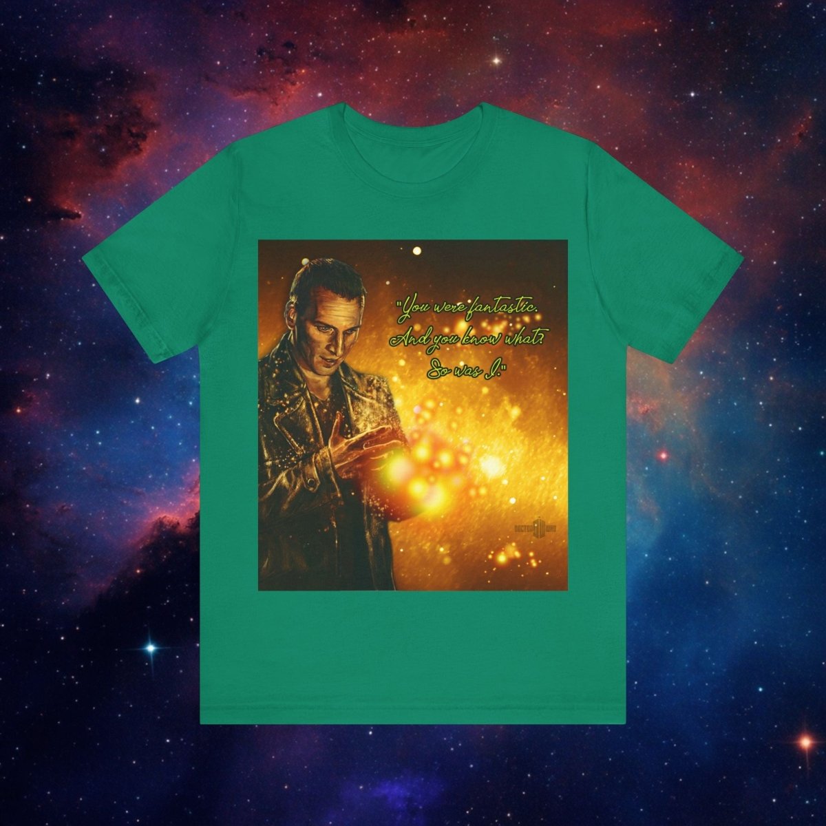 9th Doctor says "Goodbye" T-shirt - soapbox169 - A Little Whovian Gift Shop