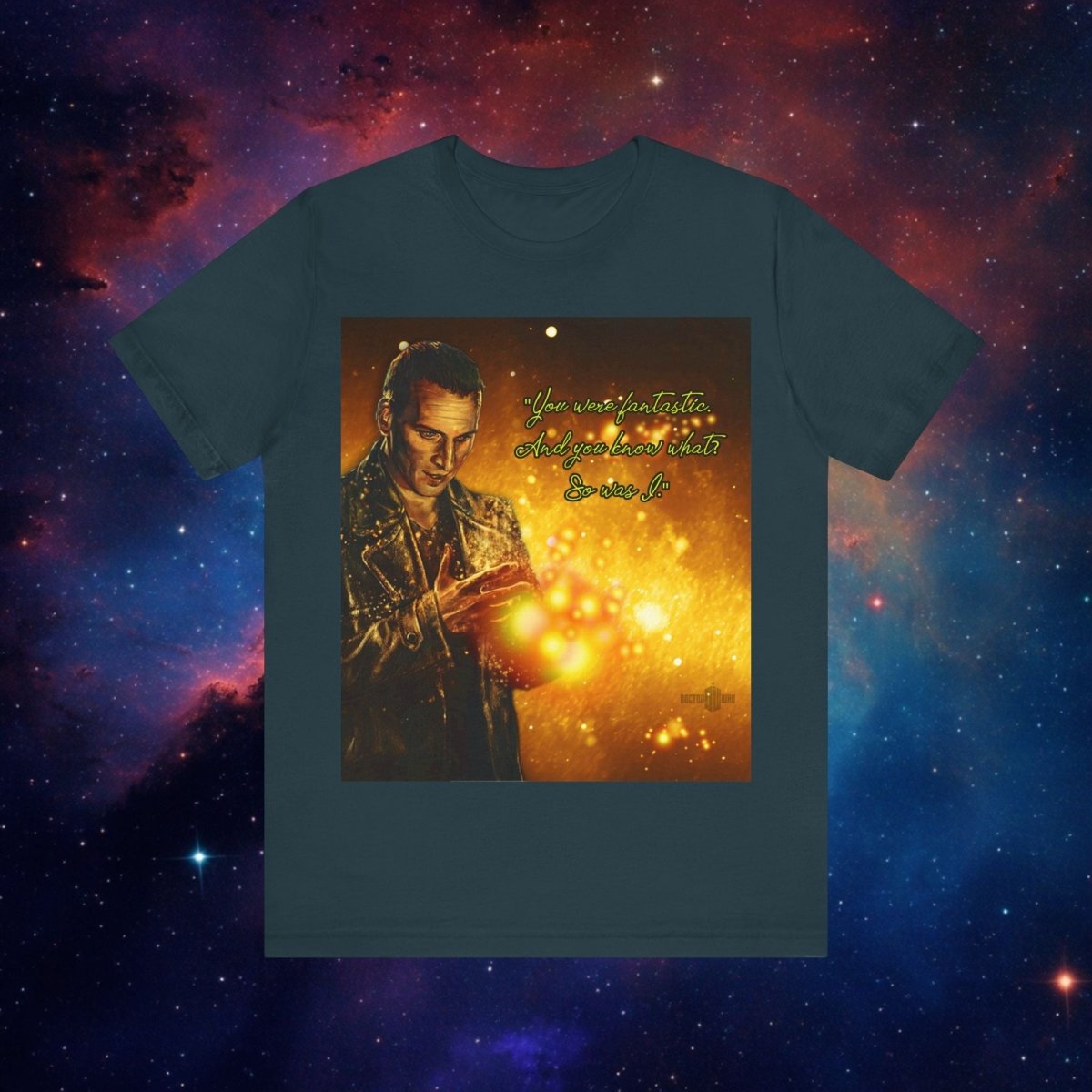 9th Doctor says "Goodbye" T-shirt - soapbox169 - A Little Whovian Gift Shop