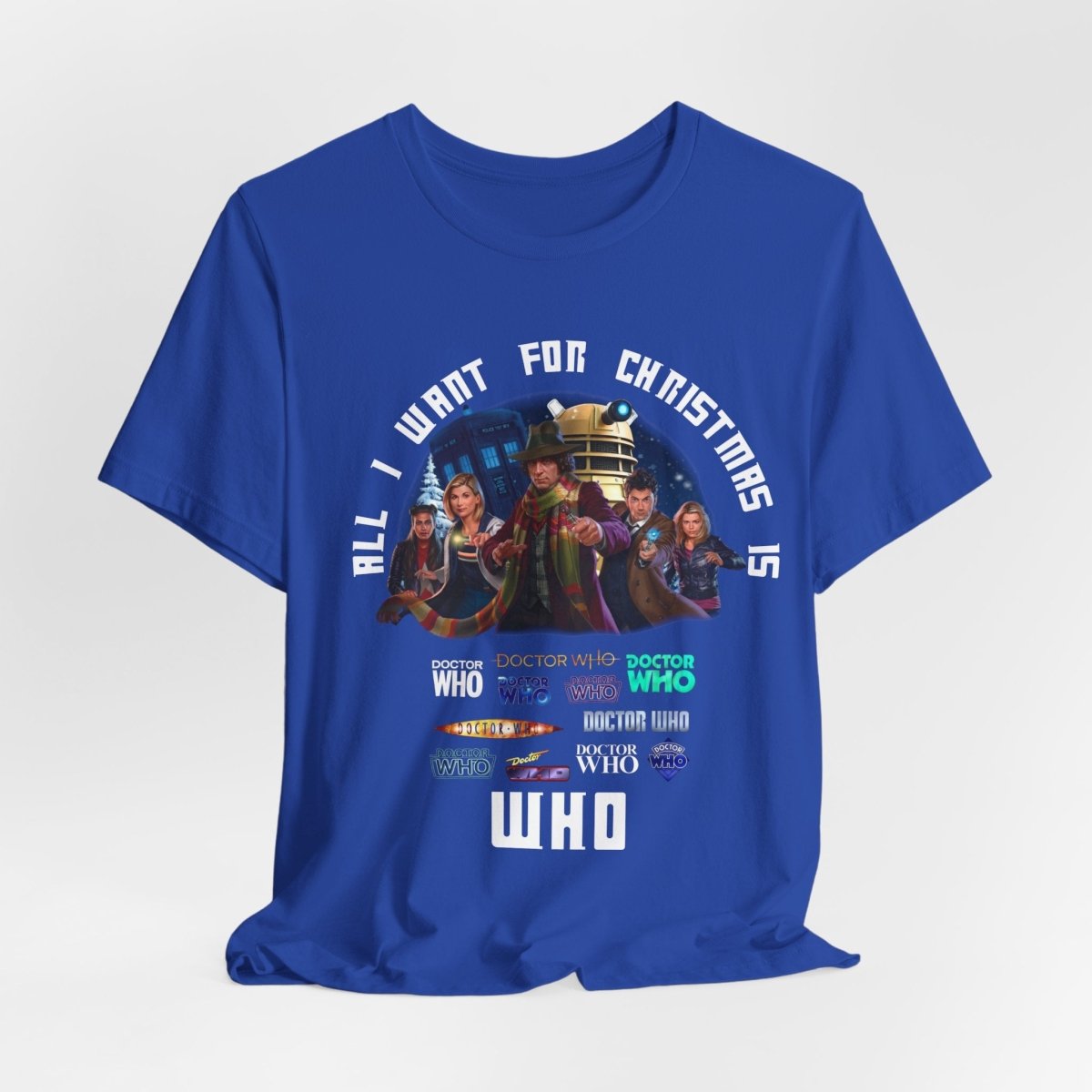 "All I want for Christmas is WHO" T-shirt - soapbox169 - A Little Gift Shop