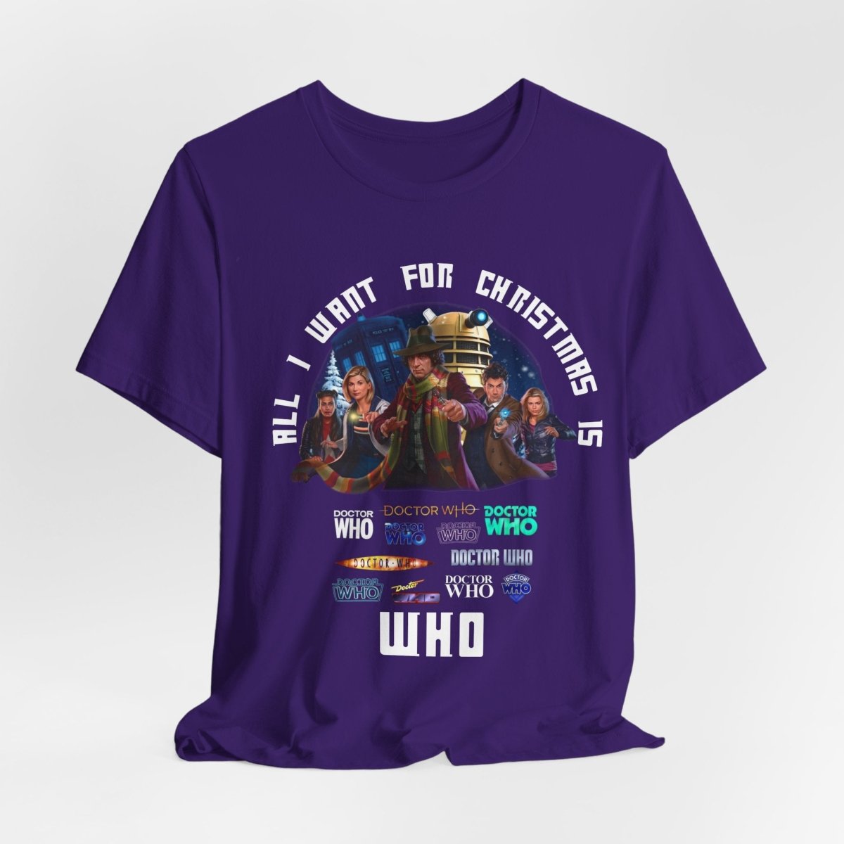 "All I want for Christmas is WHO" T-shirt - soapbox169 - A Little Gift Shop