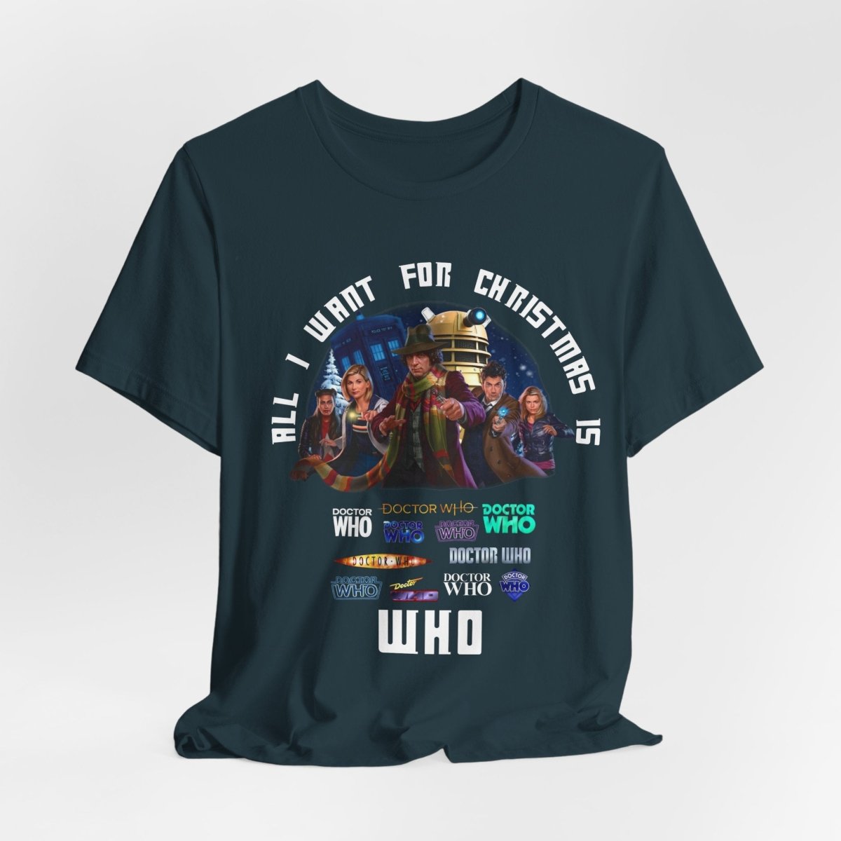 "All I want for Christmas is WHO" T-shirt - soapbox169 - A Little Gift Shop