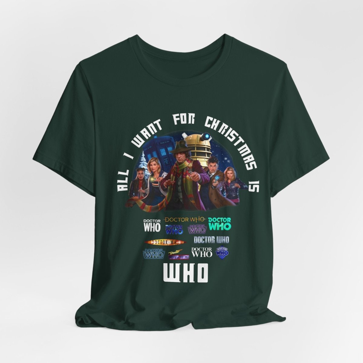 "All I want for Christmas is WHO" T-shirt - soapbox169 - A Little Gift Shop
