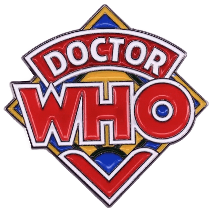 Classic Doctor Who Logo Metal & Enamel Badge - soapbox169 - A Little Gift Shop