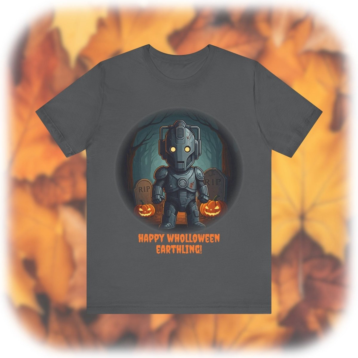 Cute Cyber Kid Wholloween T-shirt with pumpkins* - soapbox169 - A Little Gift Shop