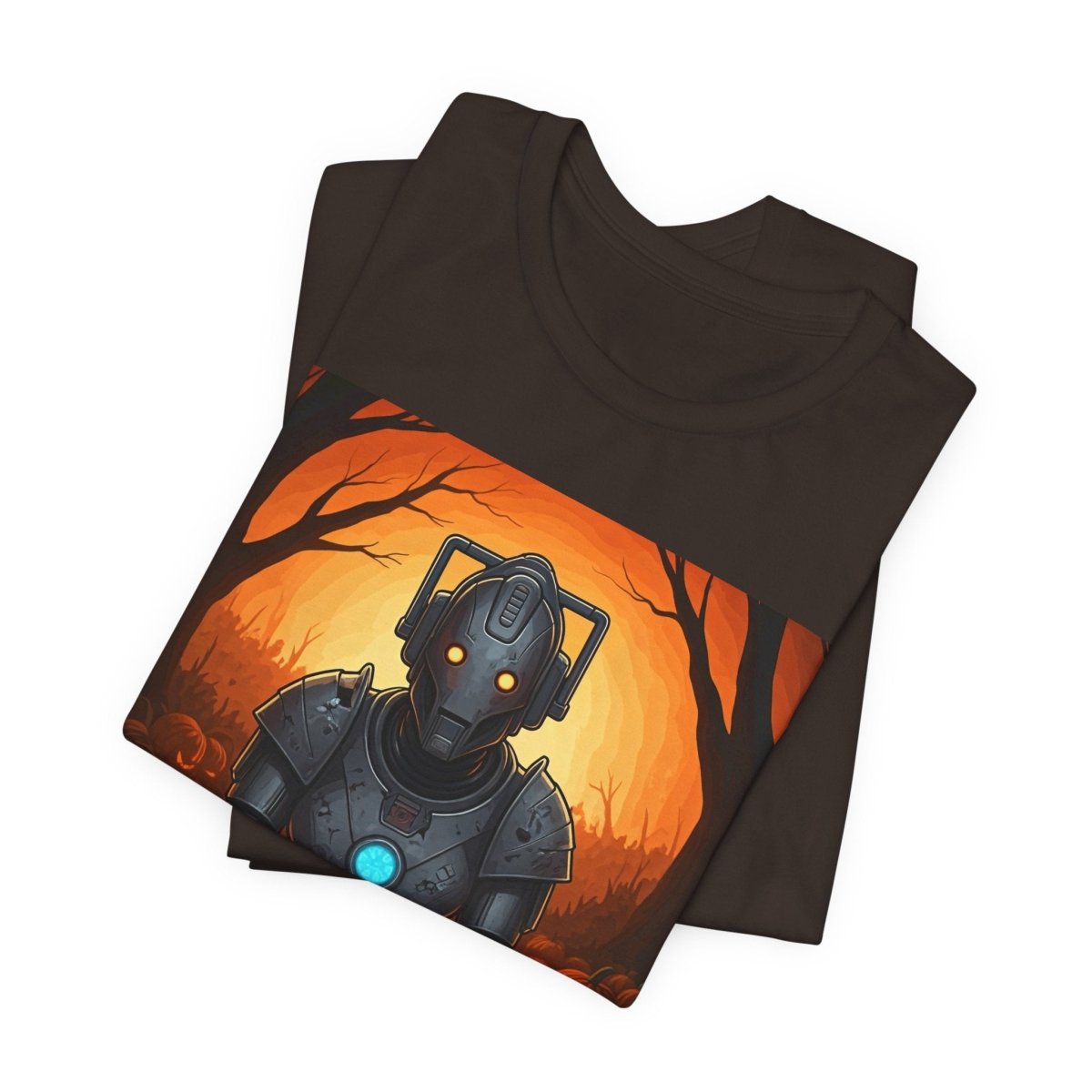 Cyber Woman getting her Wholloween chill - on with pumpkins T-shirt - soapbox169 - A Little Gift Shop