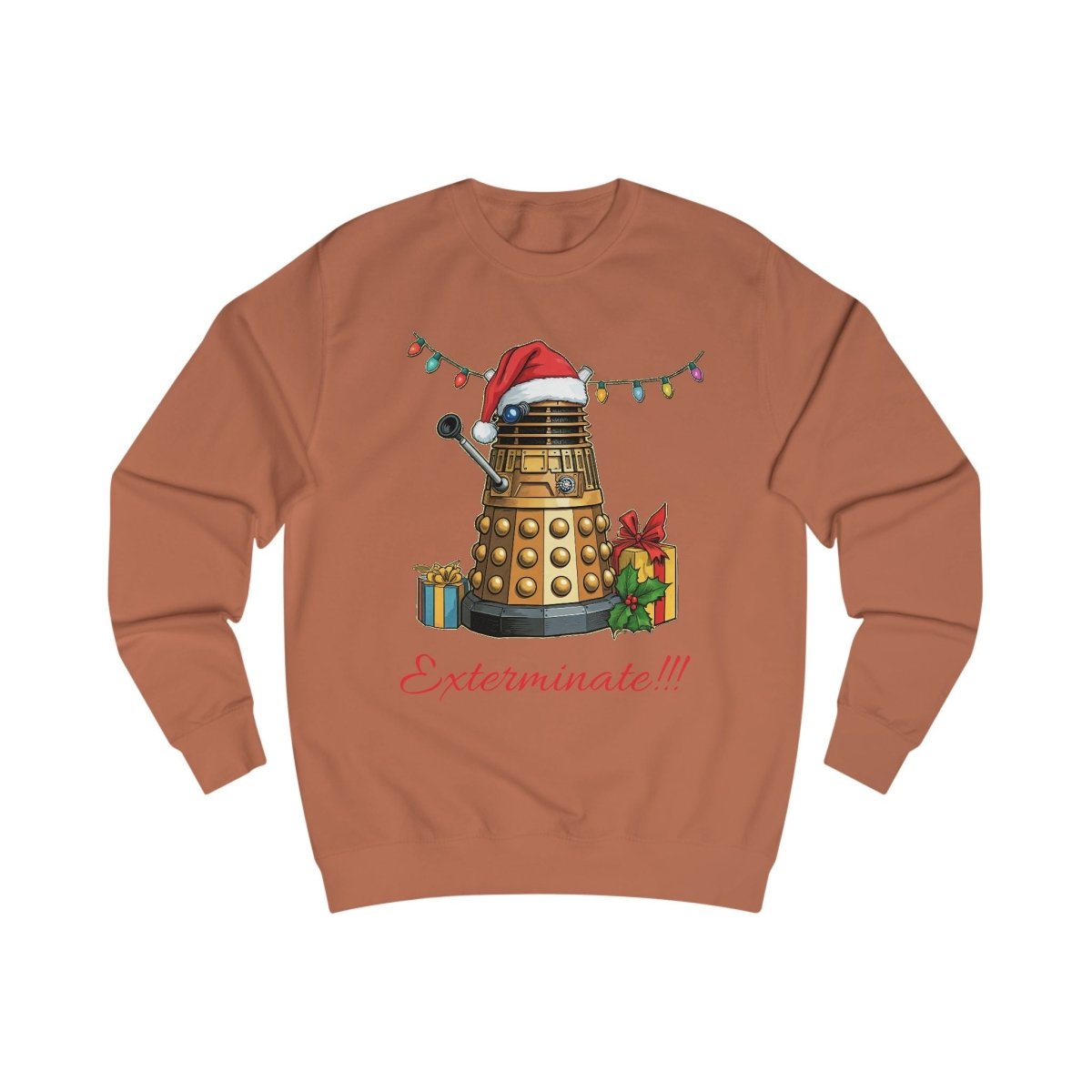 Dalek at Xmas with presents Sweatshirt - soapbox169 - A Little Gift Shop