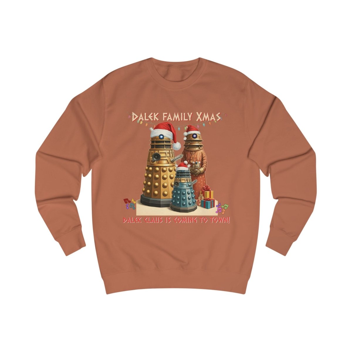 Dalek Family singing at Xmas Sweatshirt - soapbox169 - A Little Gift Shop